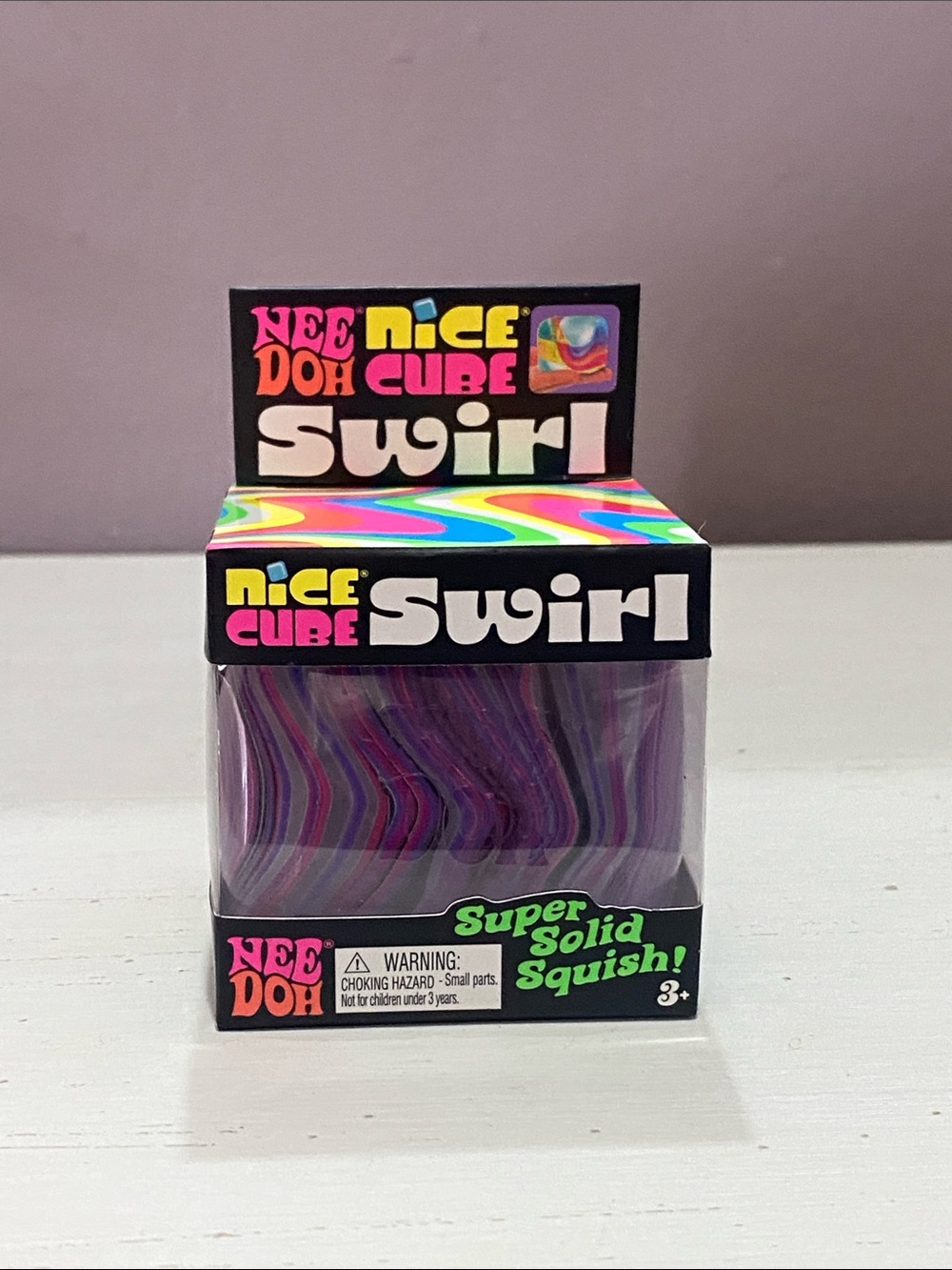 NEE DOH - Nice Cube Swirl Purple Super Solid Squish